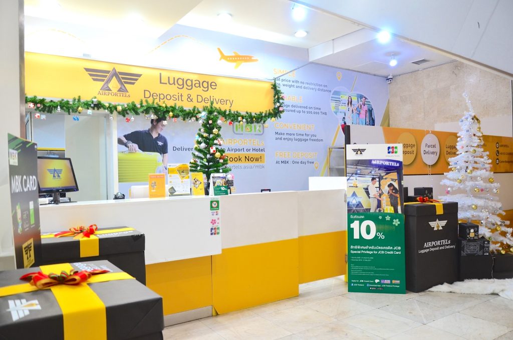 mbk,airportels,luggage deposit,luggage delivery,luggage storage at mbk center