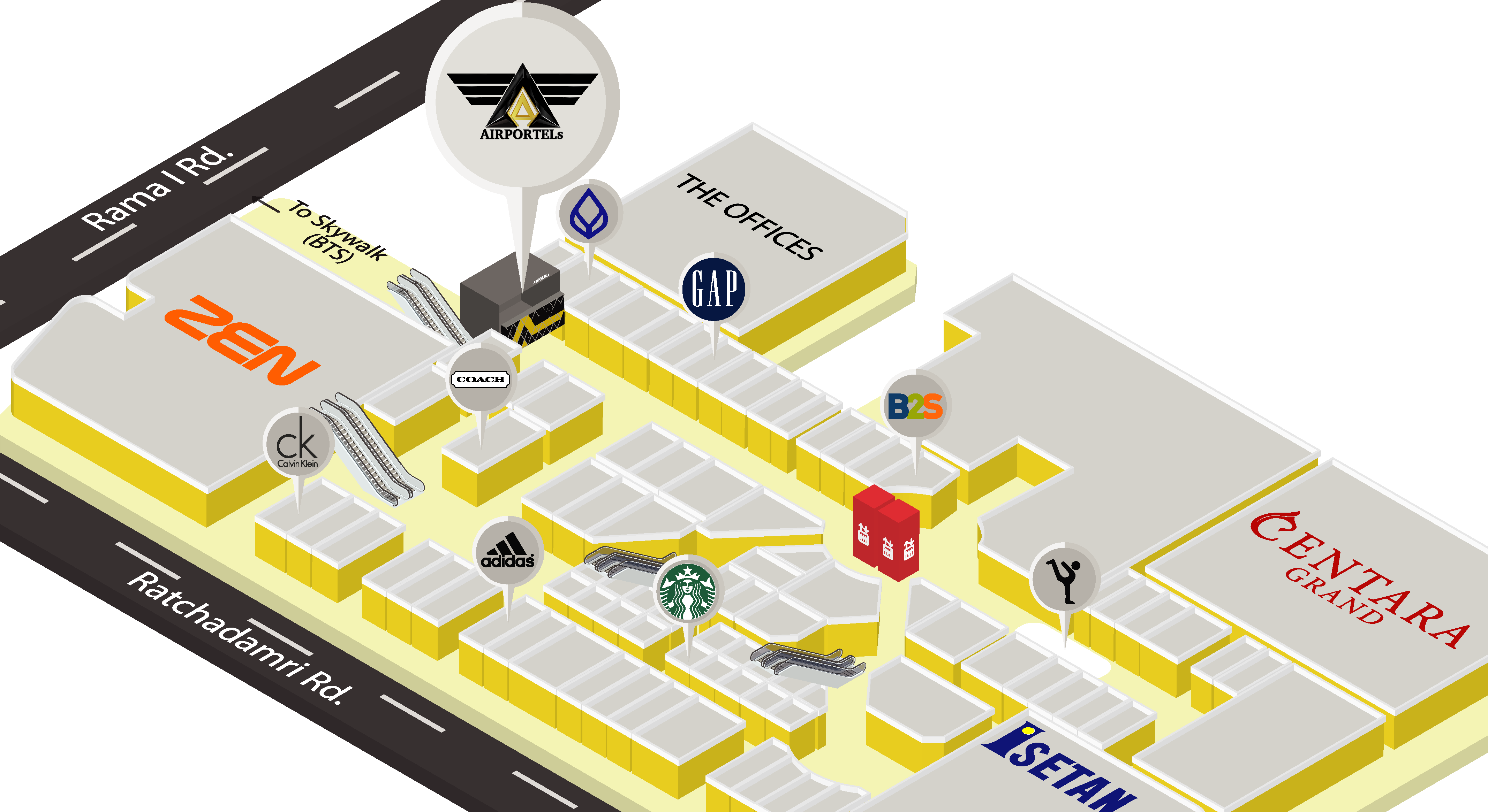 Map CTW - AIRPORTELs